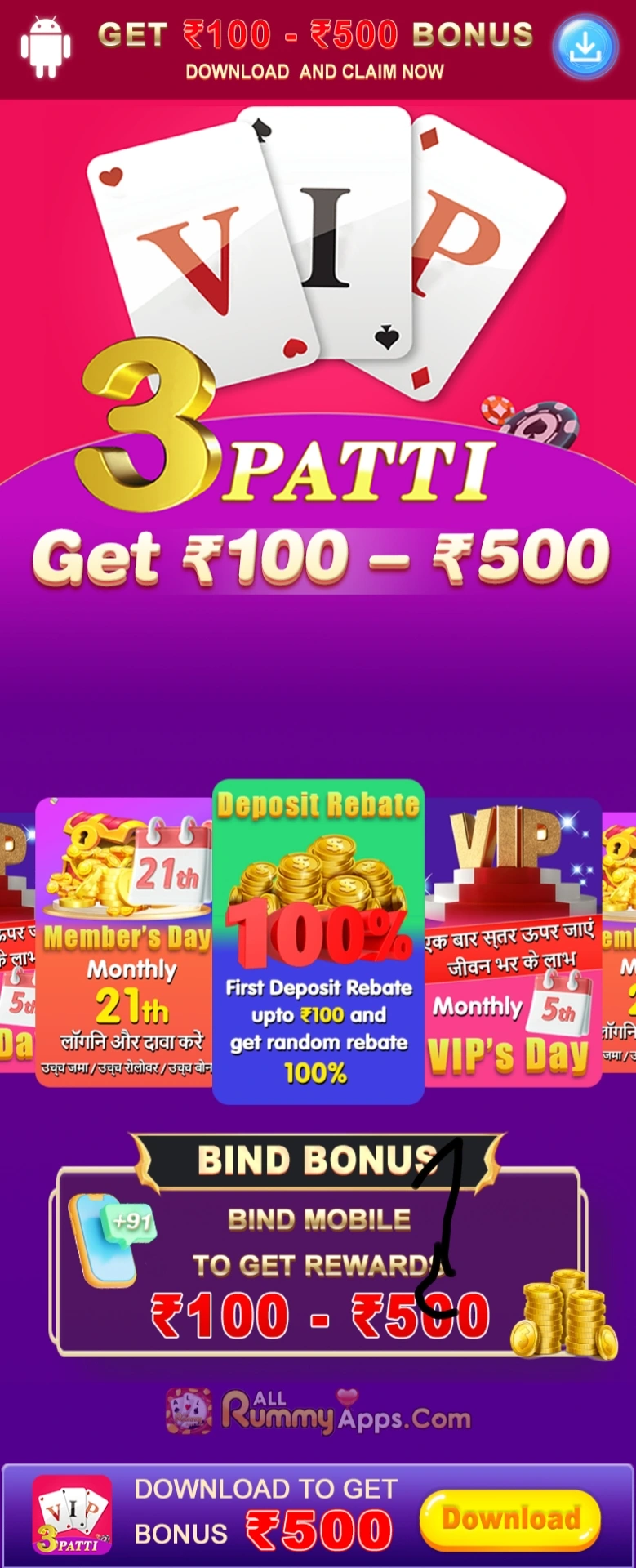 VIP 3Patti App - India Rummy APk